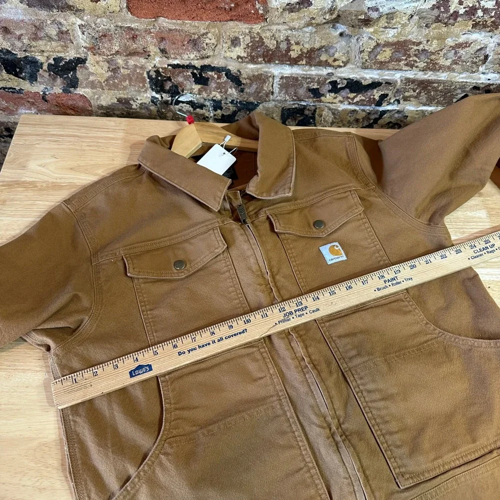 Carhartt OJ5748-M Berwick Brown Jean Relaxed Fit Jacket Men's Large - Picture 7 of 14